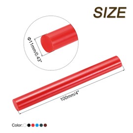 sourcing map 30pcs Mini Hot Glue Gun Sticks 0.44-inchx4-inch High Sticky Small Hot Glue Sticks, 6 Colors