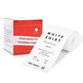 Phomemo Original Ingredient Labels for M110, 1-7/8'' x 3-1/8'' (50x80mm), Square, White, 100 Labels/Roll, Multi-Purpose Self-Adhesive Thermal Labels, Also Made for Phomemo M120/M200/M220 Label Maker