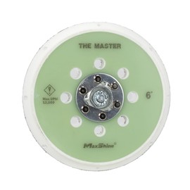 Maxshine 6” Hook and Loop Dual Action Backing Plate – For Polishers with 5/16” diameter thread including High-Speed 6500 RPM M8S V2, Support up to 10000 OPM