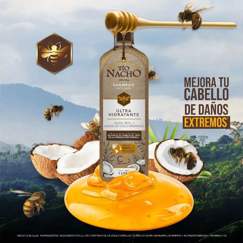 Tío Nacho Shampoo Ultrahidratante Coco 1 L