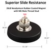 ULIBERMAGNET Neodymium Magnets, Scratch-Resistant with Rubber Coating and M6 Male