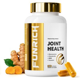Glucosamine, Chondroitin & MSM Joint Support Supplement with Turmeric & Boswellia for Cartilage, Flexibility & Joint Comfort - 120 Capsules