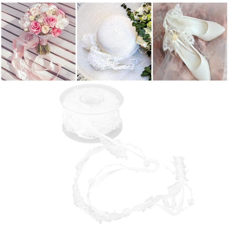 Lace Ribbon 2.0cm Wide 5m Long Good Performance Soft Nylon