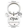 Tecreo Grandpa Keyring 'Opa Wir Haben Dich Lieb' - Silver,