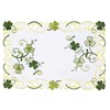 Simhomsen Embroidered Irish Clover St. Patrick’s Day Table Runner, Spring