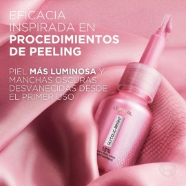 L'Oréal Paris Glycolic Bright Peeling Exfoliante Facial Anti Manchas, Mejora la Textura y Luminosidad de la Piel en 15 Minutos, Reduce Poros Abiertos e Imperfecciones, 25 ml.