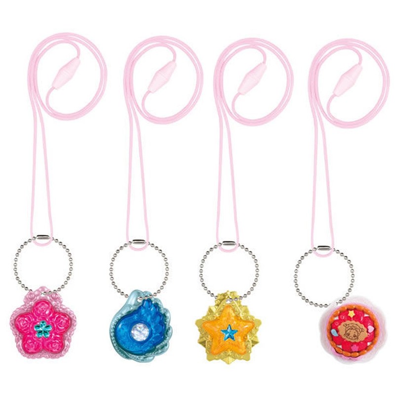 Hugtto! Pretty Cure Mirai Crystal Charm Necklace 2 (Complete Set