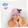 Healeved 2pcs Bath Hat Shower Caps for Women Polyester Bath