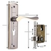 Durable Aluminum Door Lock for Home Security Indoor Bedroom Living