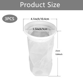 Pack of 3 IBC Tank Accessories Lid Filter, Washable IBC Lid Filter, IBC Lid Filter, Rainwater Filter, IBC Container Filter, for IBC Rainwater Tank Aquariums