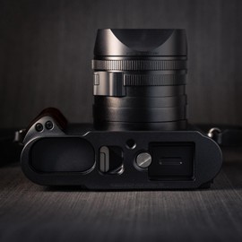 Iborrys Compatible Leica Q3 Camera Dedicated L Shaped Plate · Retro Premium Real Wood Handle · Arca Standard Specifications (Rosewood Wood)