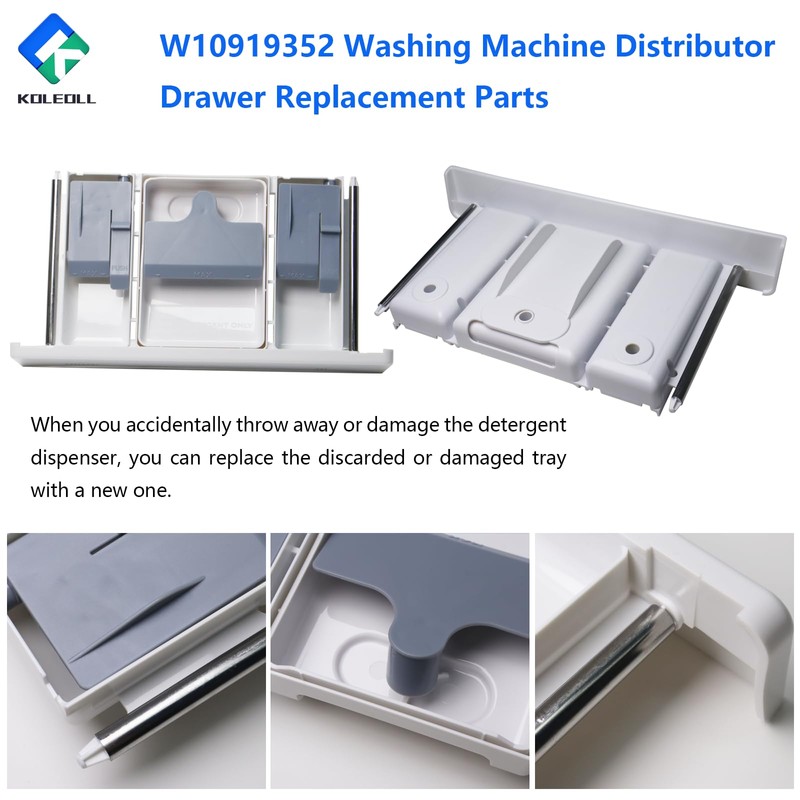 W10919352 Washer Dispenser Drawer Replacement W10601825 Compatible With Whirlpool Maytag