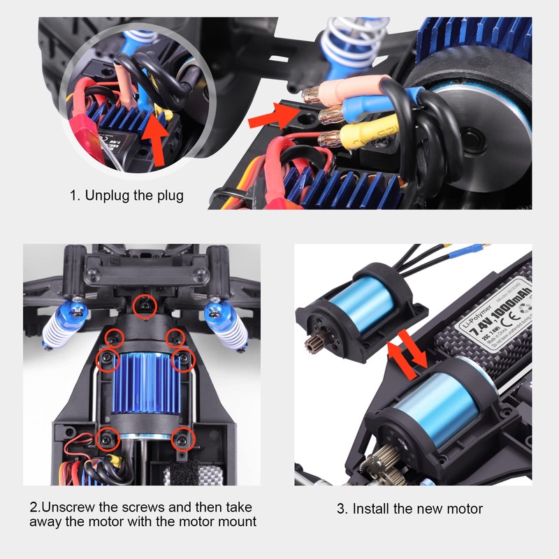 HAIBOXING 1/12TH Scale RC Cars Spare Parts Brushless Motor with