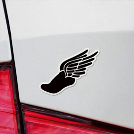 Decal Stickers of Winged Stencil Premium Indoor (No Waterproof) Vinyl Decal Stickers for Laptop Phone Accessory Helmet Car Window Mug Tuber Cup Door Wall Decoration NVCVER30a417aBL