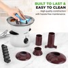 Nutrichef 3 Tier Chocolate Fondue Fountain - Electric Stainless Chocolate