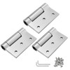 Jinyuanchao 3 Inch Self Closing Door Hinges, 3mm Thick Stainless
