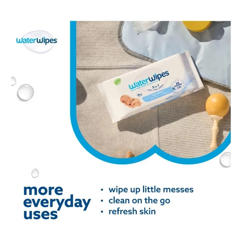 Toallitas Humedas Water Wipes 240 Paquete De 4