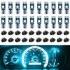 Hbxdeco 20PCS T5 LED Lights for Car Dashboard with Twist