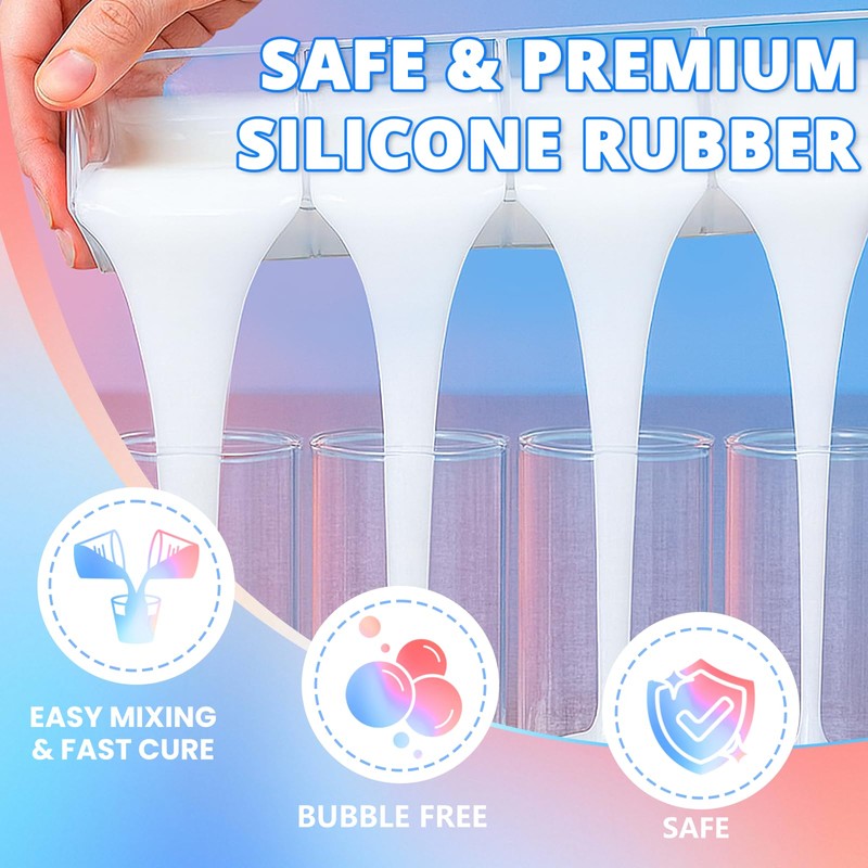 KHKD RESIN Silicone Mold Making Kit, 15A Liquid Silicone Rubber