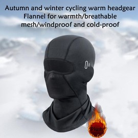 Wnddle Balaclavas for Men, Ski Mask Cycling Balaclava Windproof, Thermal Neck Gaiter Full Face Mask Mulfifunctional Scarf, Cold Winter Thermal Balaclava for Motorbike Skiing Fishing Cycling Helmet