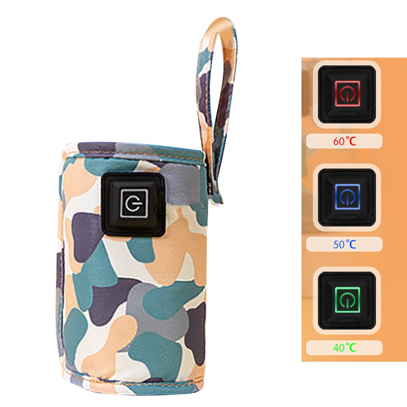 USB Milk Bottle Warmer Bag Size Temperature Adjustable Portable Feeding