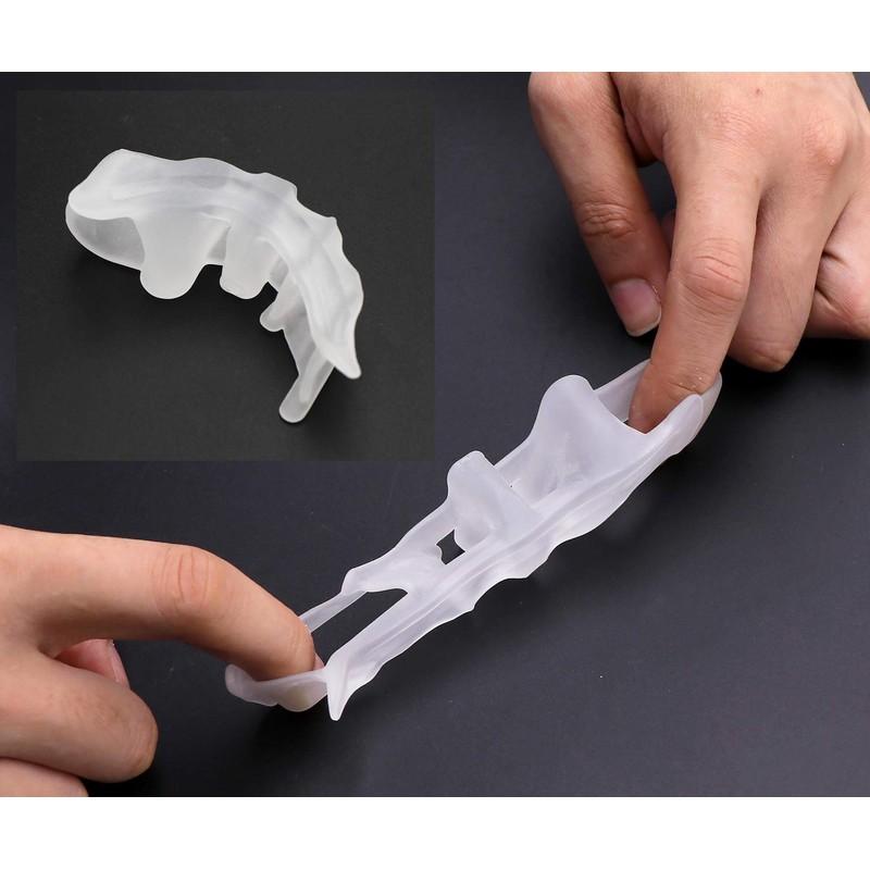 YINETTECH 2-Piece Gel Toe Separator Spacer Bunion Protection Foot Separator