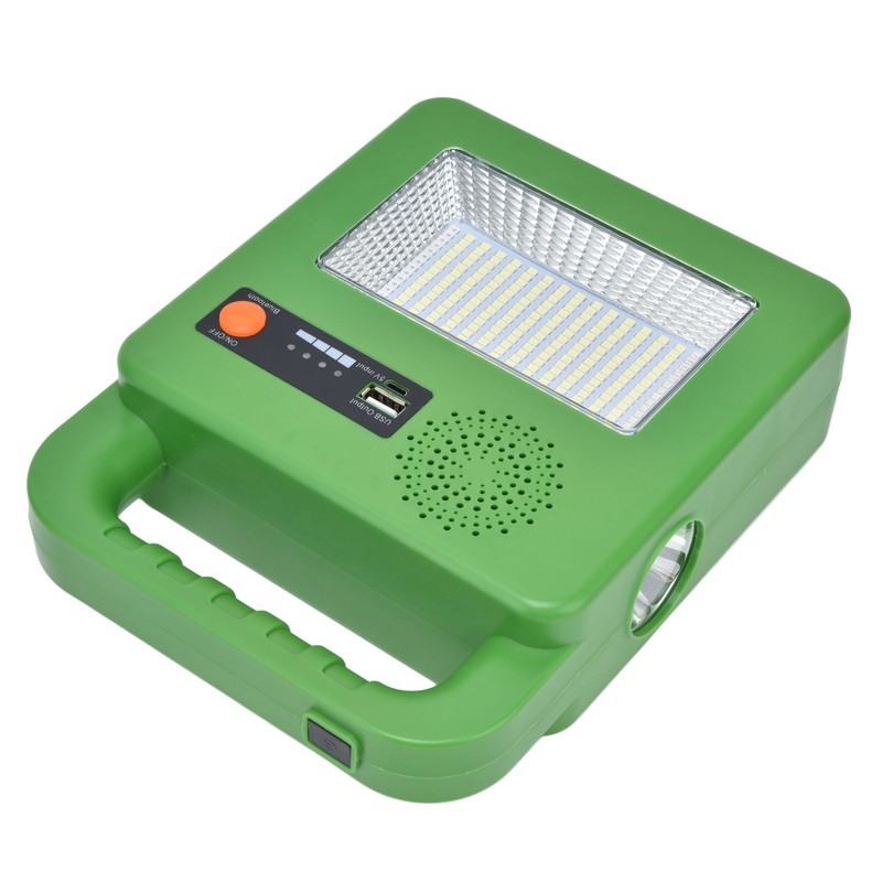LED Flashlight with Bluetooth Speaker 5 Mode Emergency Flashlight Solar