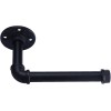 HighFree Industrial Pipe Bathroom Hardware Set Black Wall Mounted Hardware
