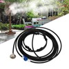Fan Misting Kit with 3/4 Adapter 19.7ft Hose 6 Nozzles