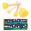 Kare & Kind 30-Piece Round Sponge Brush Set, Painting Tools,