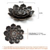 GARMOLY Brass Lotus Incense Holder, Incense Sticks Burner, Incense Ash
