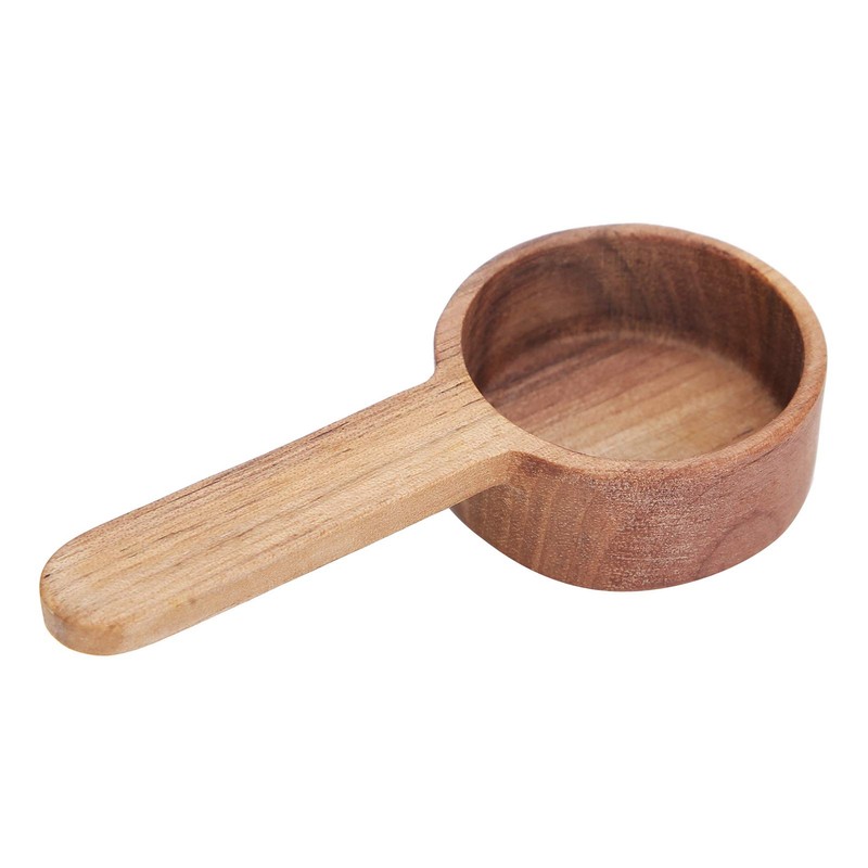 Nikou Kaffeelöffel Holz Messlöffel Größe Optionaler Küchensuppenlöffel(Short handle 8g)