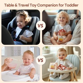 8 in 1 Wooden Activity Cube Toys for Baby Travel Sensory Toys for Toddlers 1-3 Multipurpose Educational Learning Toys for Toddlers Shape Sorter Montessori Toys for 1 2 Year Old First Birthday Gift