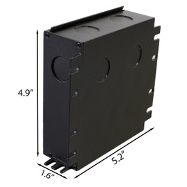 24v Dimmable LED Driver, UL Listed 96w 4A Power Supply Class 2 Triac/ELV/MLV Built-in Junction Box for Dry, Damp, Wet Location Compatible with Lutron and Leviton Wall dimmer for LED Strip Light