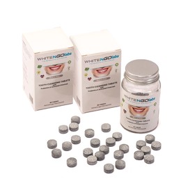 Whitengolabs Organic Activated Charcoal Teeth Whitening Tablets for Clean Teeth and Fresh Breath Activated Charcoal (Pack 2)