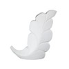 Deco 79 Ceramic Leaf Decorative Vase Slanted Centerpiece Vase, Flower