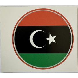 Libya Free Libyan Air Force roundel pre & post Gaddafi sticker peel off vinyl