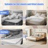 HOUSE AGAIN Bed Sheet Straps, Manually Adjustable Fasteners with Metal