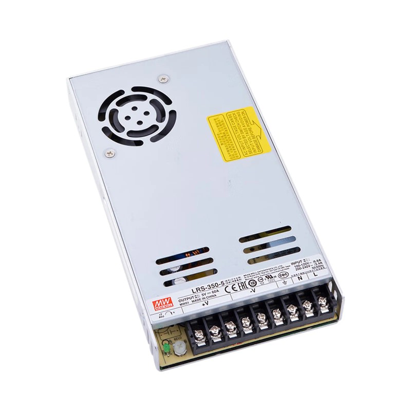 MEAN WELL LRS-350-5 Single Industrial SMPS Ultra Slim(1U) Fan-Cooled 5V