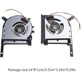 CPU GPU Cooling Fan Intended for TUF Gaming FX505 FX505DT FX505DV FX505DY FX505DU FX505DD FX505GT FX505GE FX505GD FX505GM FX705 FX705DT FX705GM FX705GD FX705GE Fan (1 Pair)