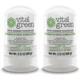 Desodorante Piedra Cristal Alumbre 2 Pack Vital Green
