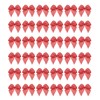 sourcing map 50Pcs Mini Gingham Ribbon Bow 1" Checkered Fabric