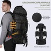LibSkyln Hiking Backpack, 90L Camping Backpack, Water Resistant Lightweight Outdoor