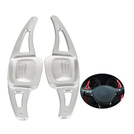 ontto Steering Wheel Shift Paddle Extension Gear Paddle Fits VW Golf 7/7.5 (Not GTI R GTD R-Line) MK7 Golf 8 MK8 Polo MK6 Arteon Touareg Tiguan Metal Paddle Shifter Interior Decoration Accessories