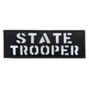 Reflective State Trooper Patch Reflective Back Panel Patch with Hook