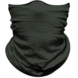 Face Mask For Sun Dust Wind Protection Durable Breathable Seamless Face Mask Headband Bandana for Men Women, Lightweight Thin Neck Gaiter for Motorcycle Fishing Hunting Outdoor Sport Solid Dark Gray