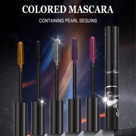 Colored Mascara, 8 Colors Blue Purple Pink Waterproof Volumizing & Lengthening Mascara, Smudge-Proof Cruelty-Free Color Eye Makeup for Women, Daily Makeup/Halloween Cosplay/Christmas Gift