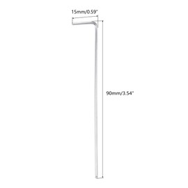 TOP-VIGOR 1.5mm Ball End Hex Key Wrench, L Shaped Long Arm Allen Key for Household DIY, Professional Machine Repairing, CR-V