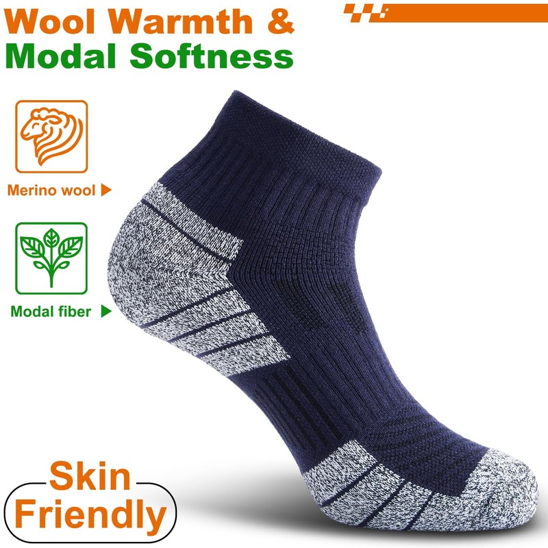 NSRRUN TURTLE Compression Ankle Socks - Cozy Cushioned Hiking Running