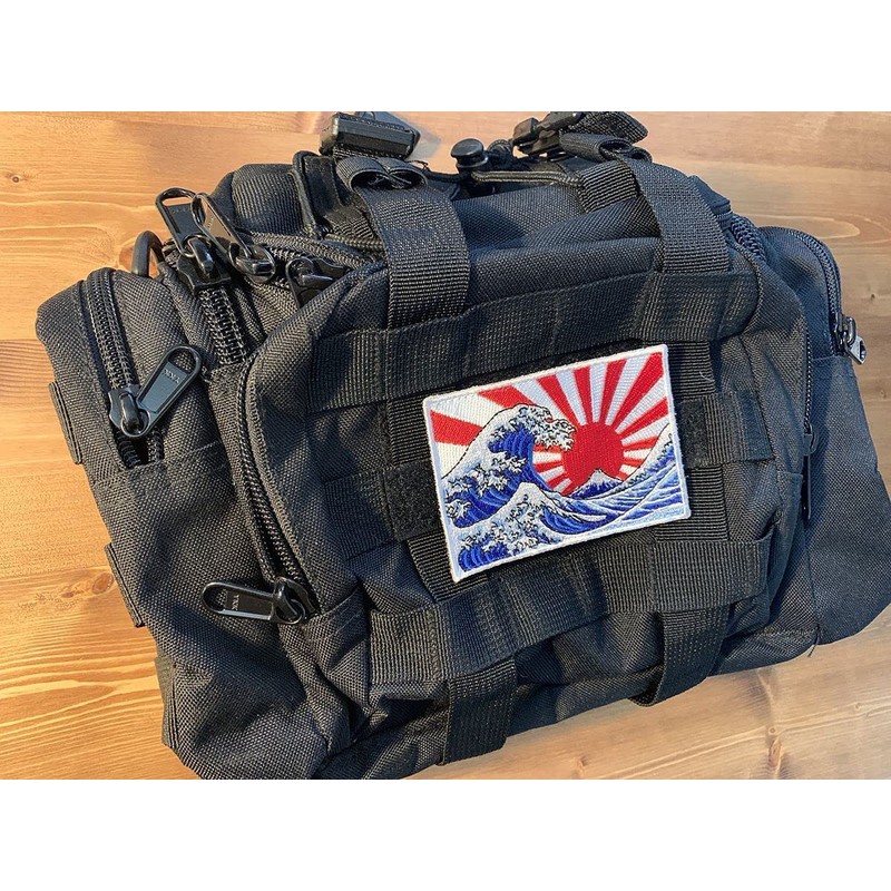 The Great Wave off Kanagawa Japan Patch (3.5 Inch) Hook